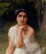 Charles-Amable Lenoir Pensive oil painting artist